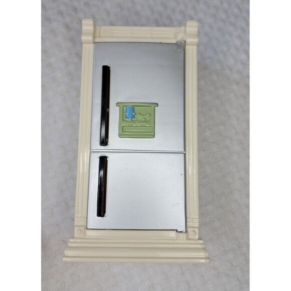 Vintage Fisher Price My Loving Family Dollhouse Chairs Stove Refrigerator Lot - Picture 16 of 16